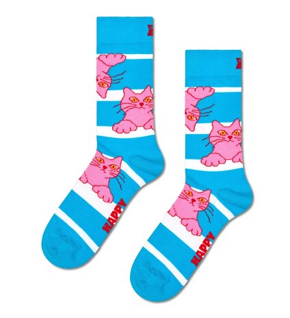 Happy Socks Cats Sokken 2‑Pack Happy Socks Cats Sokken 2‑Pack