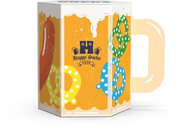 Happy Socks 3-Pack Beer Glass Socks Gift Set Happy Socks 3-Pack Beer Glass Socks Gift Set