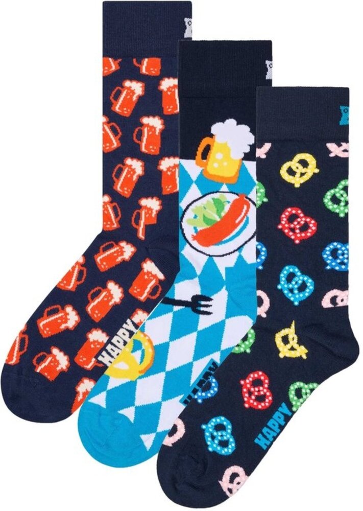 Happy Socks 3-Pack Beer Glass Socks Gift Set Happy Socks 3-Pack Beer Glass Socks Gift Set
