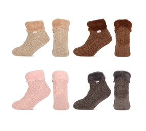 Basset Basset Fleece Indoor Homeshoes - Zachte en Warme Sloffen in 3 Kleuren -