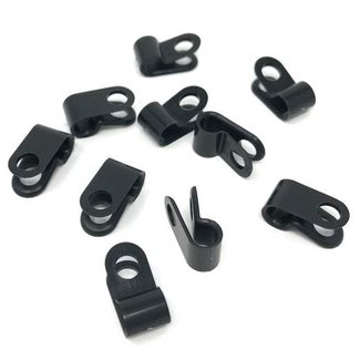 Pirates Cave Value P Clip Black Nylon 10 Pack - 4.8mm