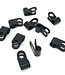 P Clip Black Nylon 10 Pack - 4.8mm