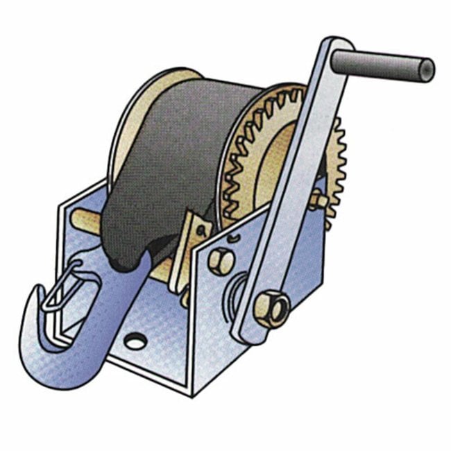 Trailer Winch with Strap