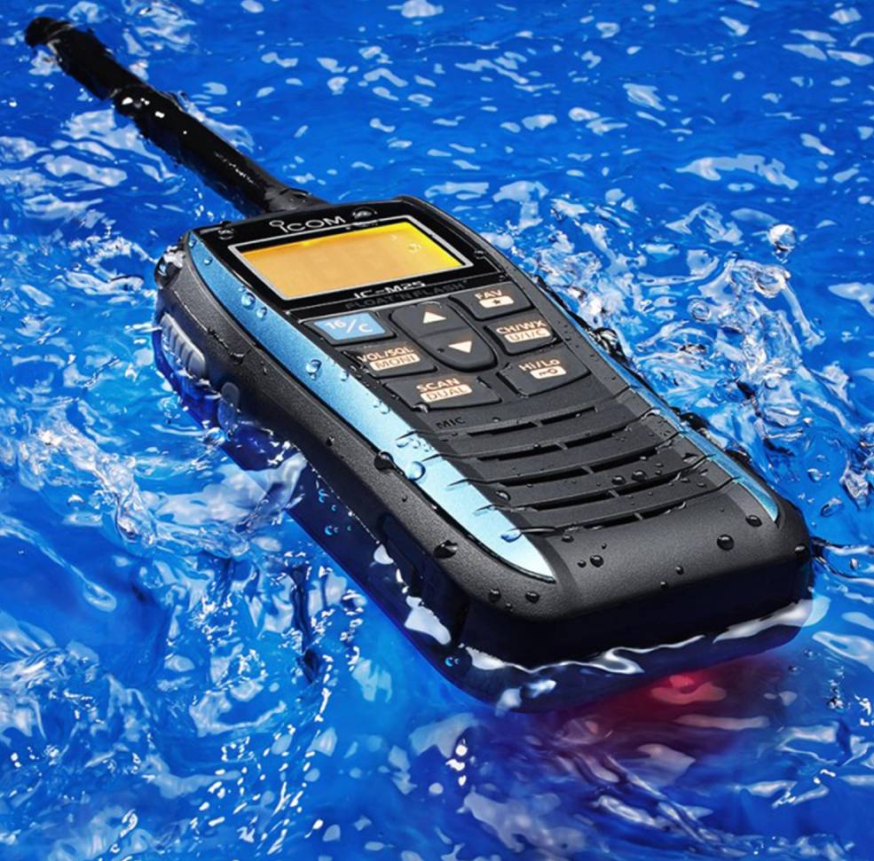 ICM25 Floating Waterproof Handheld VHF Radio Pirates Cave Chandlery