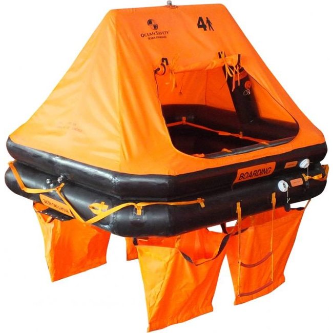Ocean Safety 4 Man Ocean Standard Life Raft - Pirates Cave Chandlery