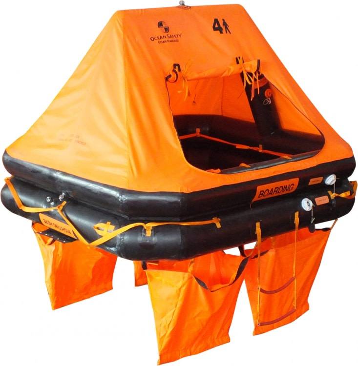 Ocean Safety 4 Man Ocean Standard Life Raft