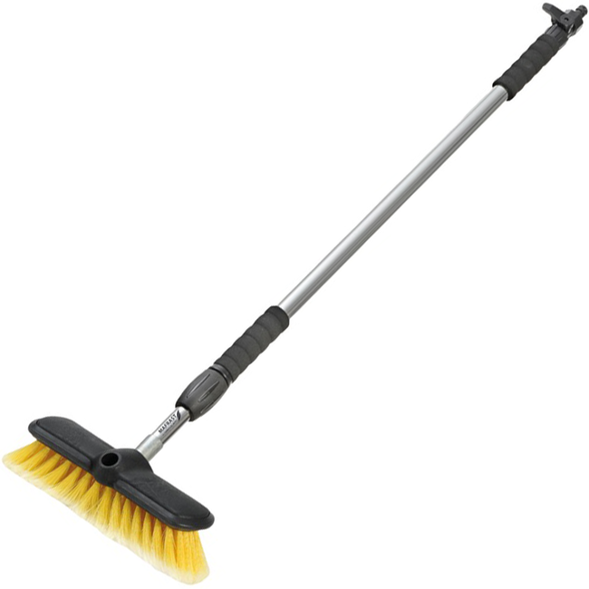 Telescopic Deck Brush For Use with a Hose