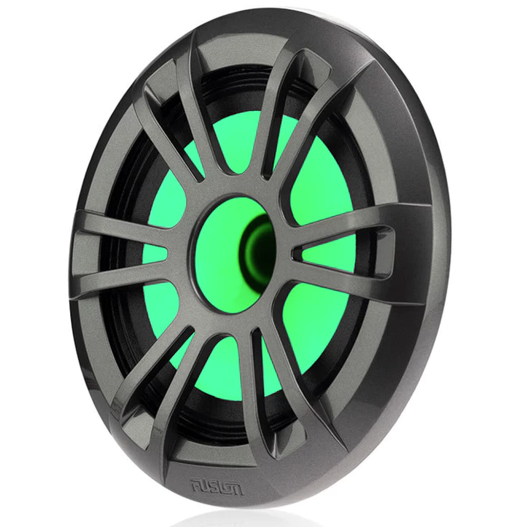 Fusion EL Series 6.5" 80W Shallow Mount Marine Speakers with LEDs