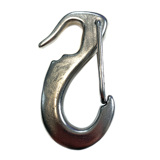 Pirates Cave Value Stainless Open End Snap Hook 65mm