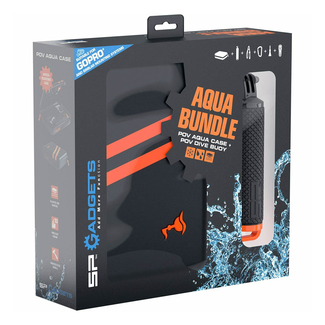 Pirates Cave Value SP Aqua Bundle - Waterproof Case and POV Dive Buoy for GoPro cameras