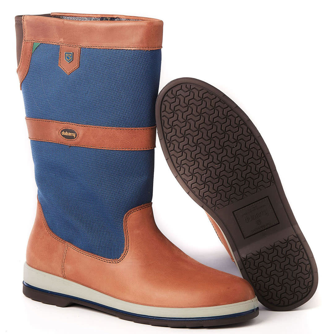 Dubarry Shamrock GORETEX Sailing Boots Navy/Brown Pirates Cave Chandlery