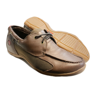 Musto Musto Porto Cervo Mens Leather And Mesh Sailing Shoe Dark Brown