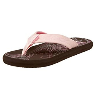 Reef Reef Seaside Womens Flip Flops Brown/Hot Pink