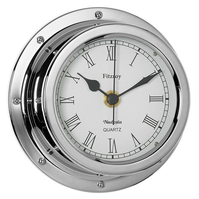 Nauticalia Fitzroy Tarnish-free QuickFix Chrome Clock - Pirates Cave  Chandlery