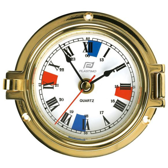 Plastimo Brass Clock with Silent Zones