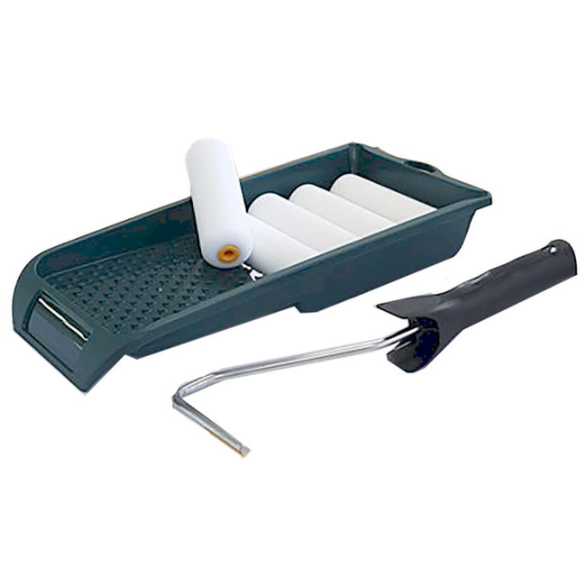 Roller (4"), Tray and 5x Foam Refills Pack