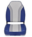 High Back Folding Boat Seat Blue/Grey/White