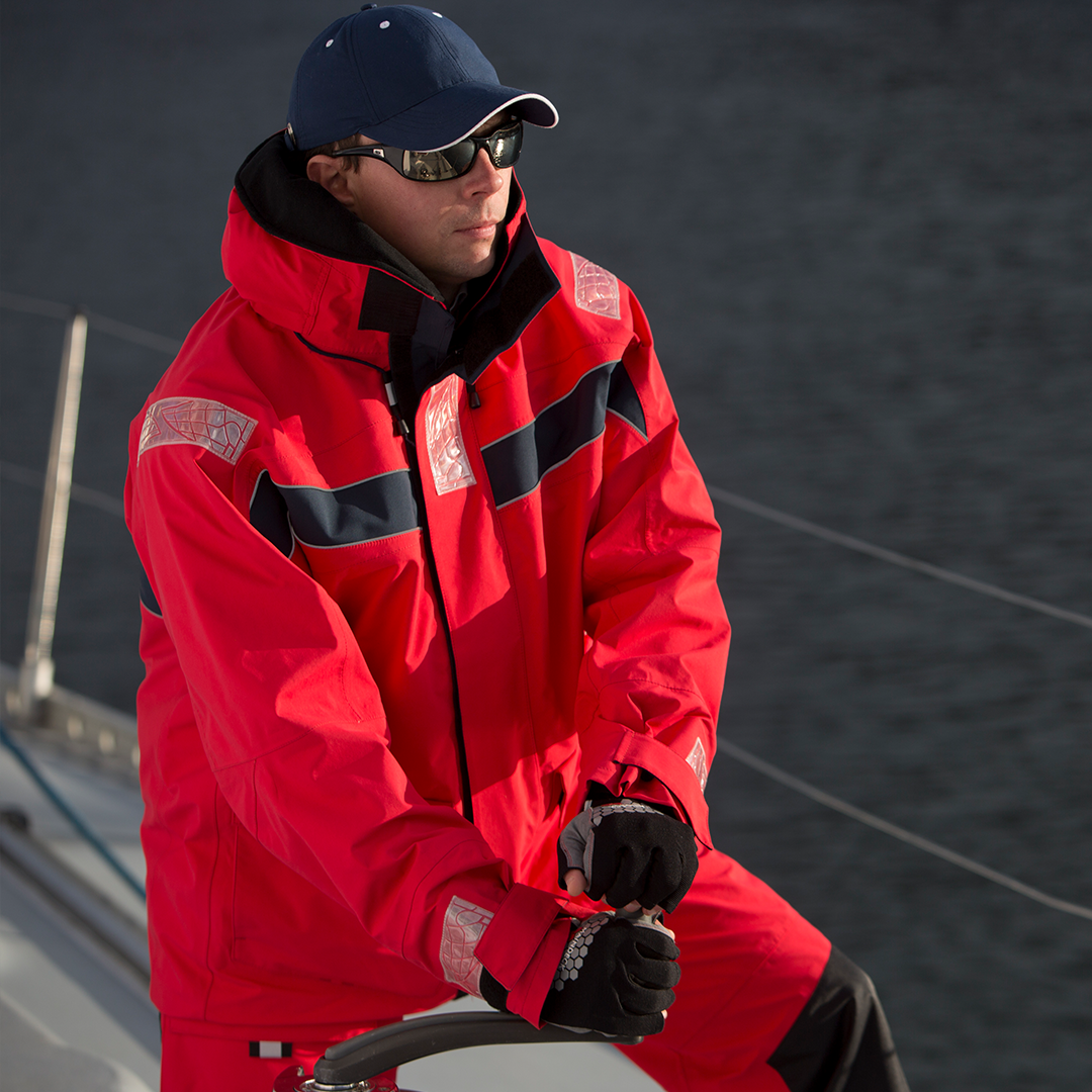 Maindeck Coastal Sailing Suit Red Pirates Cave Chandlery