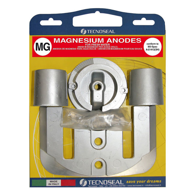 Tecnoseal Magnesium Bravo One Engine Anode Kit