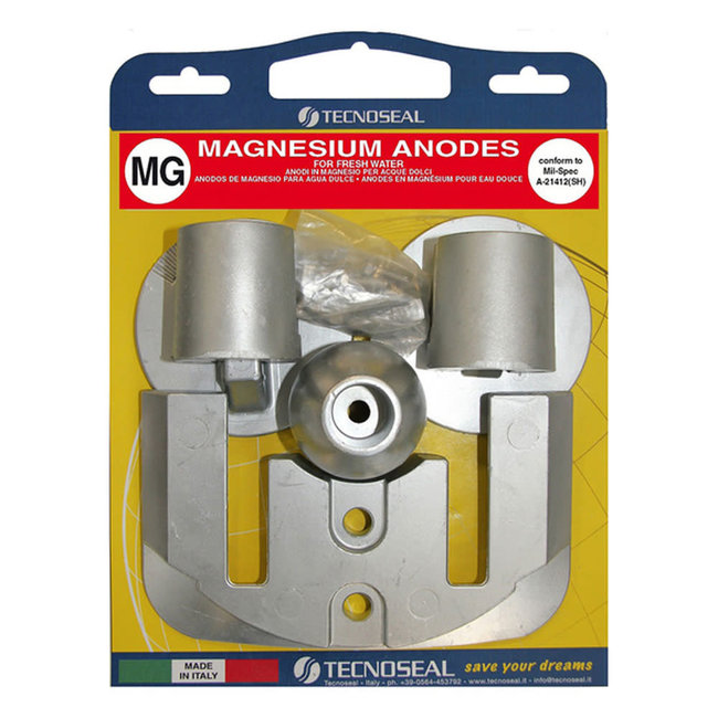 Tecnoseal Magnesium Mercury Bravo 3 Engine Anode Kit