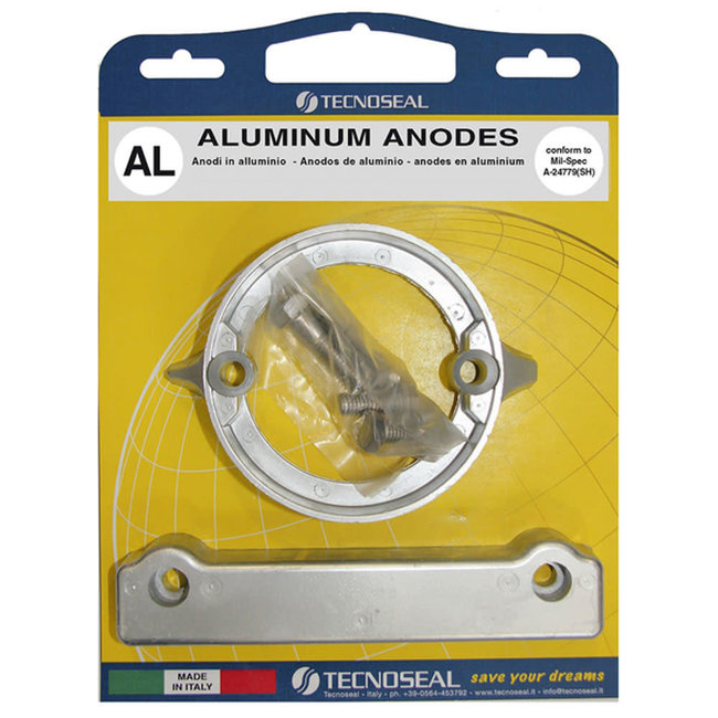 Tecnoseal Aluminium Volvo 280 Duo-Prop Engine Anode Kit