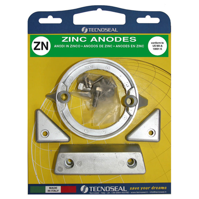 Tecnoseal Zinc Volvo 290-C Duo-Prop Engine Anode Kit