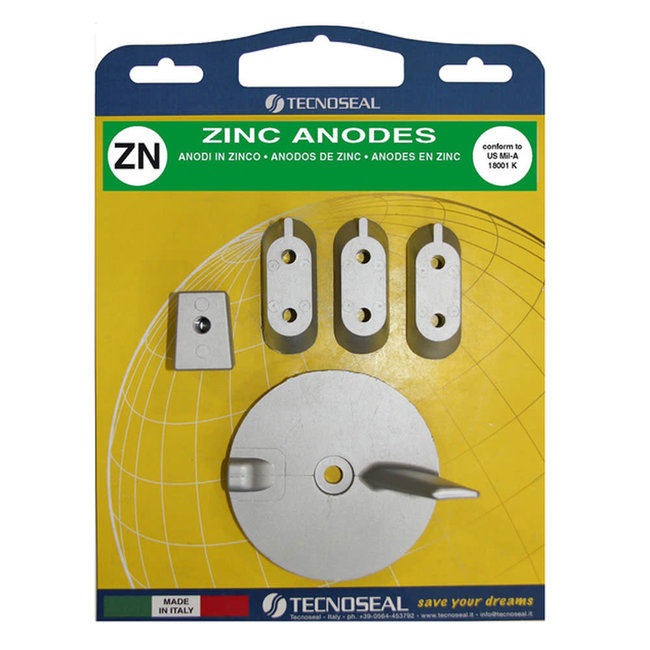 Tecnoseal Zinc Yamaha 4T 40-60hp Engine Anode Kit