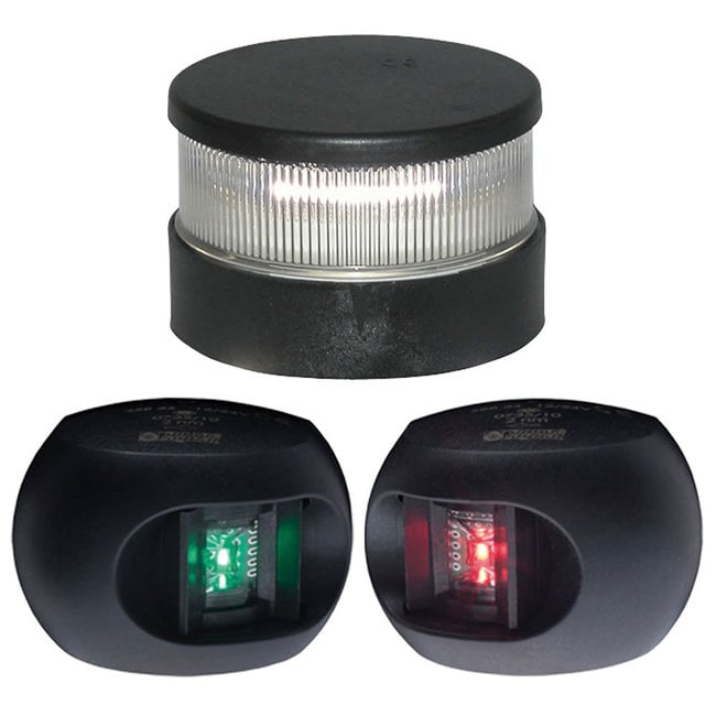 50m Aqua Signal Series 34 LED Navigation Light Pack (Port, Starboard and Anchor)