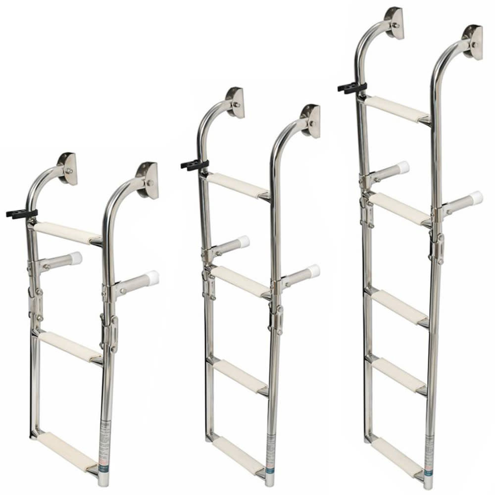 Osculati Foldable Wall Mount Ladder S/S Pirates Cave Chandlery