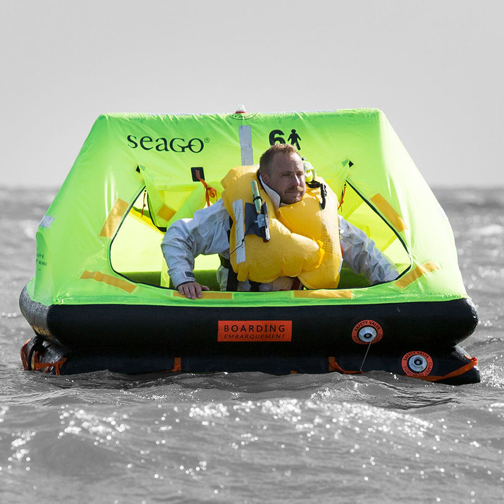 Seago 6 Man ISO 96502 Sea Cruiser Life Raft Pirates Cave Chandlery