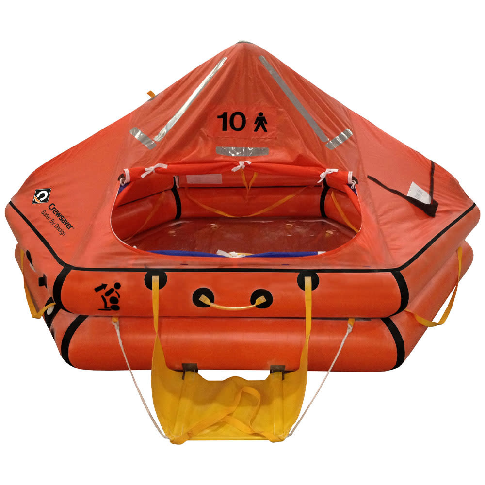 Crewsaver 10 Man Over 24hr ISO 96501 Ocean Life Raft Pirates Cave