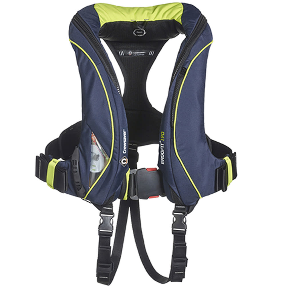 Crewsaver ErgoFit+ 190N Automatic Life Jacket with Harness, Light & Hood