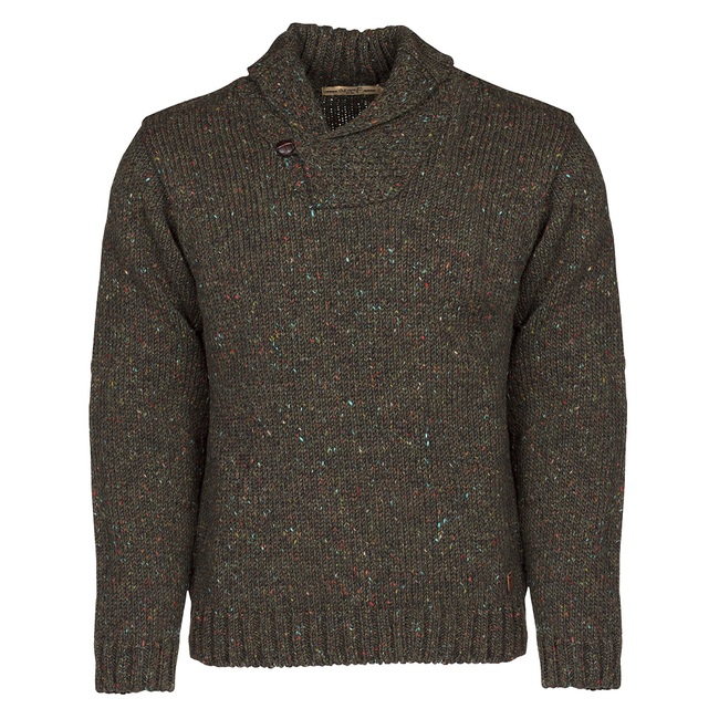 Dubarry Moriaty Mens Jumper Olive - Pirates Cave Chandlery