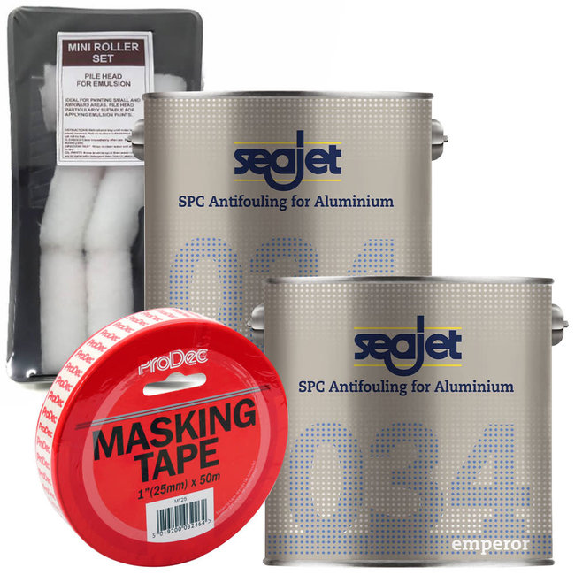 Seajet Emperor 034 Antifoul 2.5L (x2) + FREE Roller Pack & Masking Tape