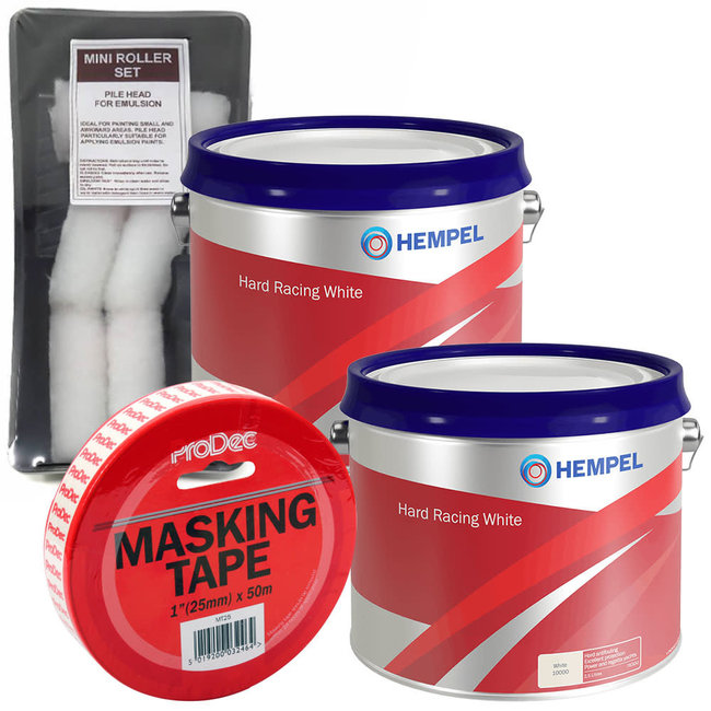 Hempel Hard Racing Antifoul 2.5L (x2) + FREE Roller Pack & Masking Tape