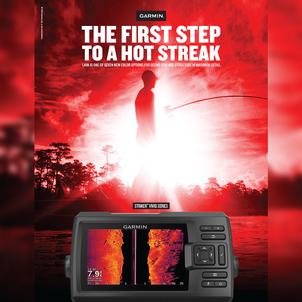 Garmin 9sv Fishfinder STRIKER Vivid with GT52HWTM Transducer Pirates