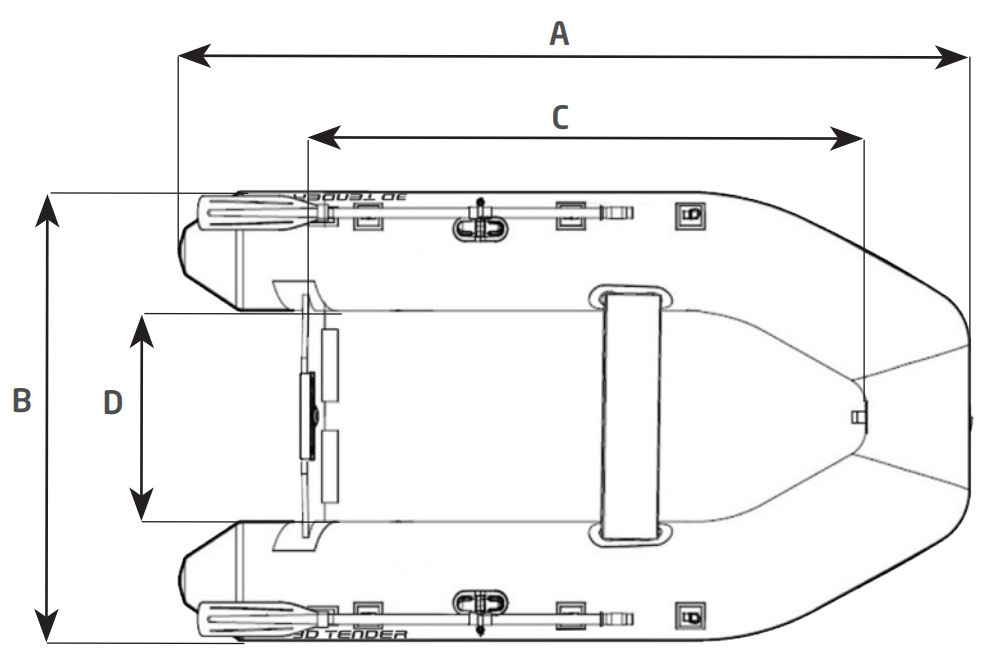 sailboat tender size