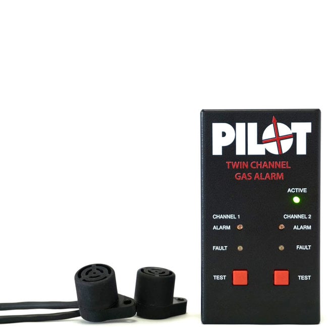 Pilot 12V Twin Channel Gas Alarm V2