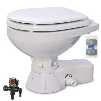 Jabsco Jabsco Quiet Flush Compact Bowl Electric Toilet for Fresh Water