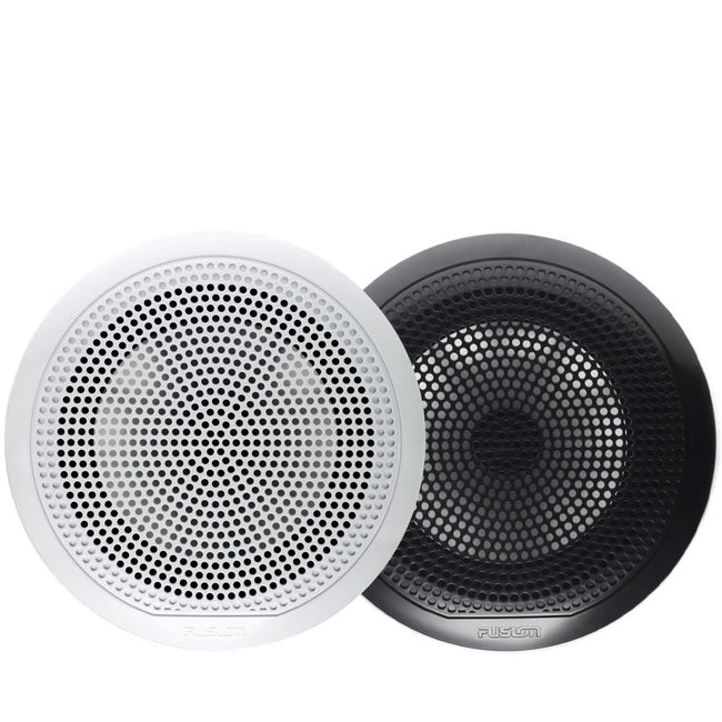 Fusion EL Series 6.5" 80W Shallow Mount Marine Speakers with LEDs