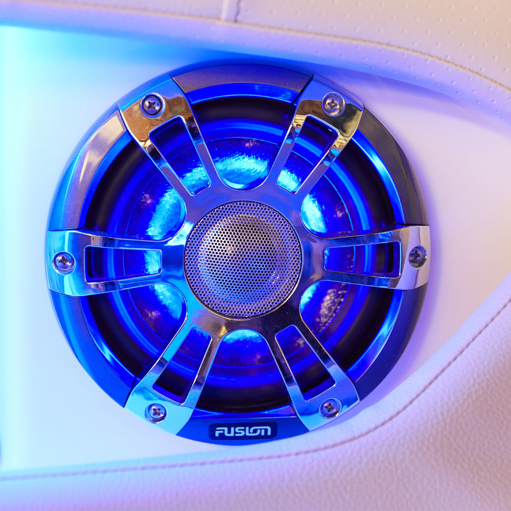Fusion Signature Series 3 Sports Chrome Marine Speakers w/ CRGBW