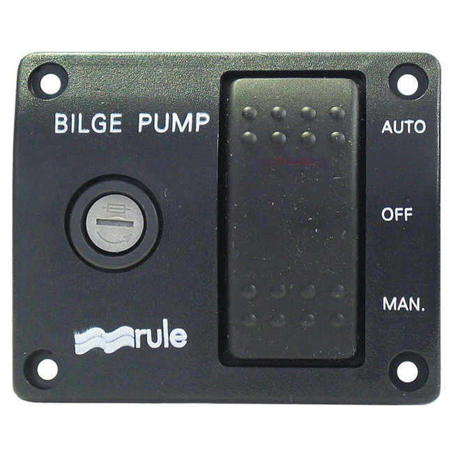 Rule 43 3-Way Lit Bilge Pump Rocker Switch