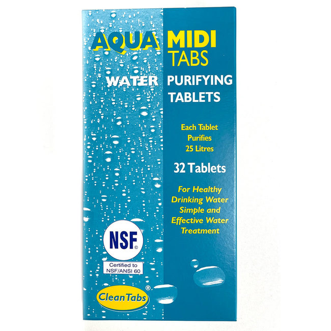 Aqua Clean Midi Water Purifier Tablets (32 Pack)