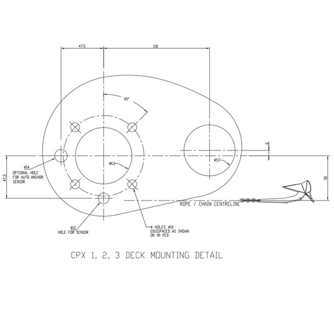 Lewmar V2 Vertical Windlass Gypsy & Drum Pirates Cave Chandlery