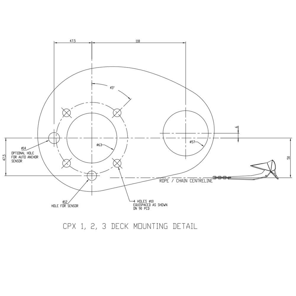 Lewmar V3 Vertical Windlass Gypsy & Drum Pirates Cave Chandlery