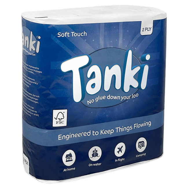 Tanki 2-Ply Soft Touch Toilet Rolls (9 Pack)