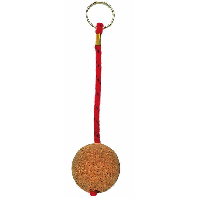 Floating Cork Sphere Keyring