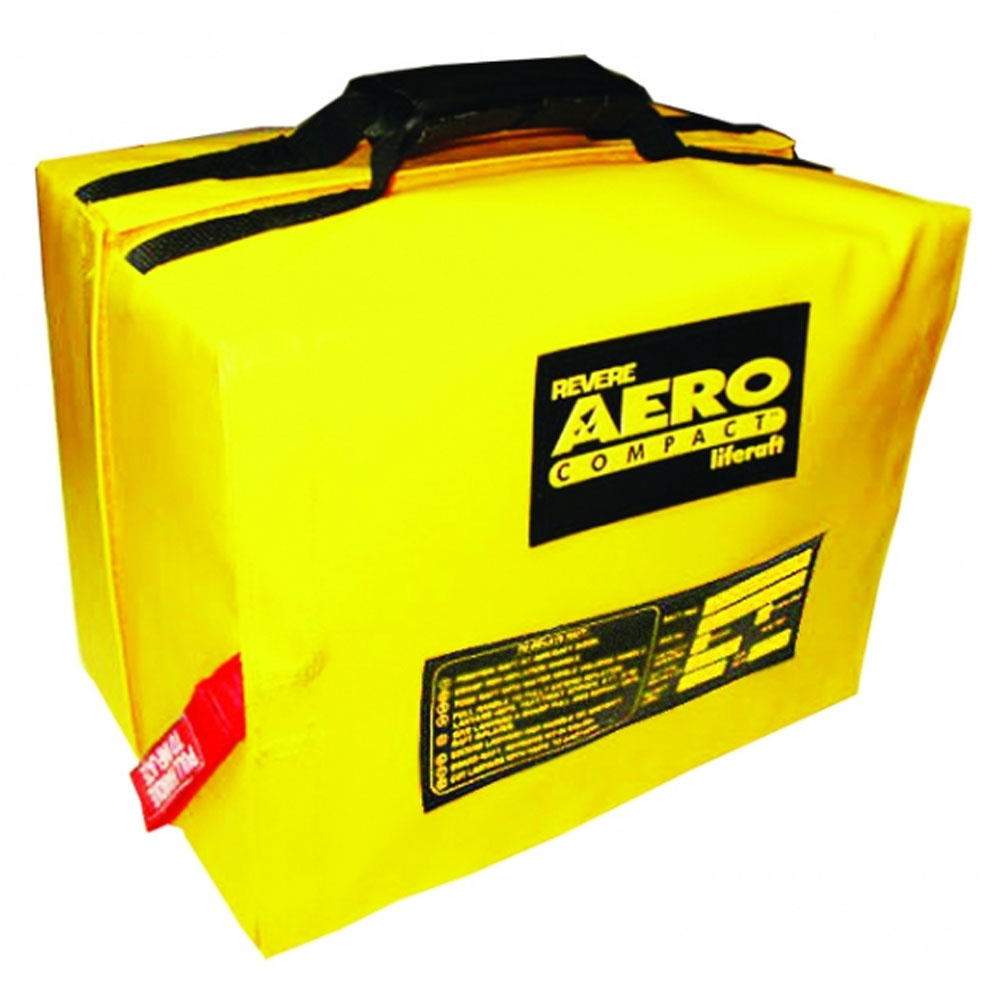Ocean Safety 4 Man Aero Compact Life Raft w/ Canopy - Pirates Cave