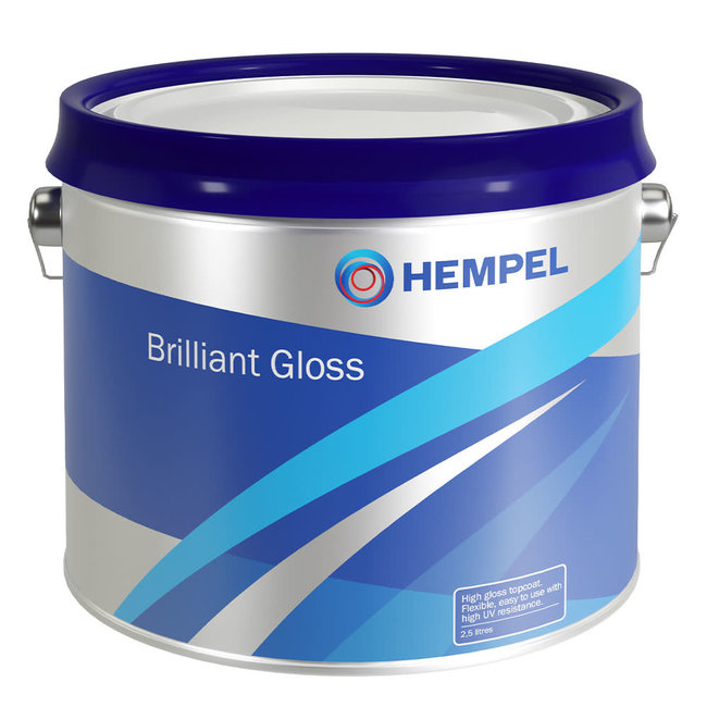 Hempel Brilliant Gloss Boat Paint 2.5L - Pure White