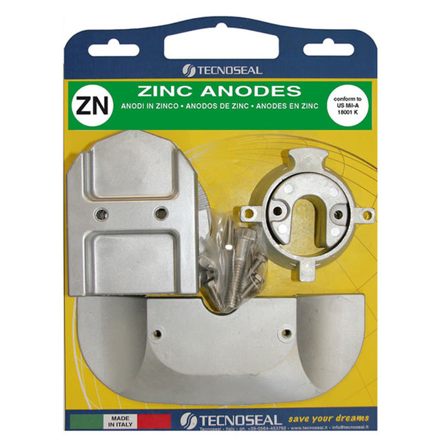 KITALPHAONEGEN2 - Tecnoseal Zinc Anode Kit for Mercury Alpha 1 Gen 2